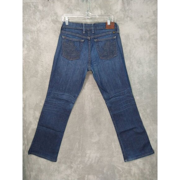 Lucky Brand Jeans Women 6/28 Blue Denim Boot Cut Sweet N Low Stretch Dark Wash - Picture 2 of 10